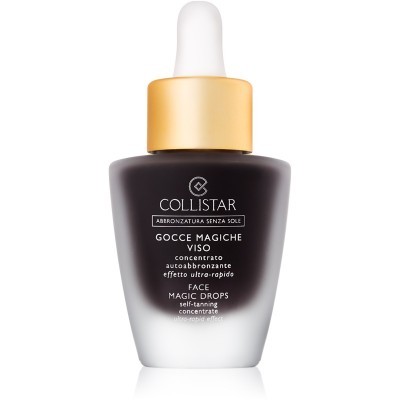 Frasco Collistar Gocce Magiche Viso com conta-gotas e tampa dourada