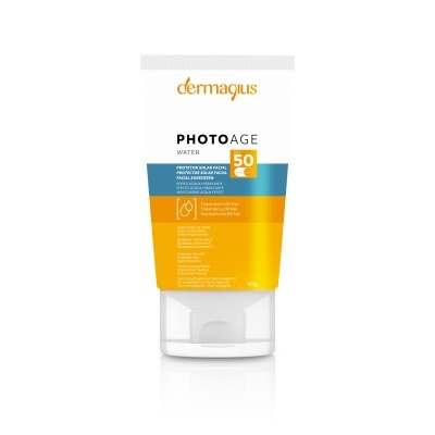 Tubo de fotoprotetor facial Dermaquis Photo Age Water FPS 50