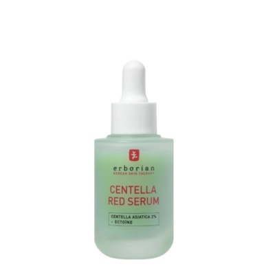 Frasco de sérum facial verde claro com conta-gotas branco
