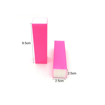 Dois blocos retangulares cor-de-rosa com extremidades brancas e medidas indicadas