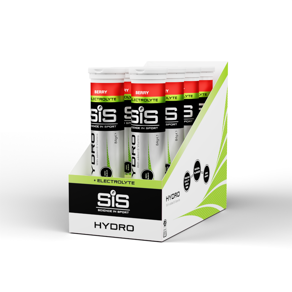 Caixa de comprimidos efervescentes SiS Hydro Berry para reidratação