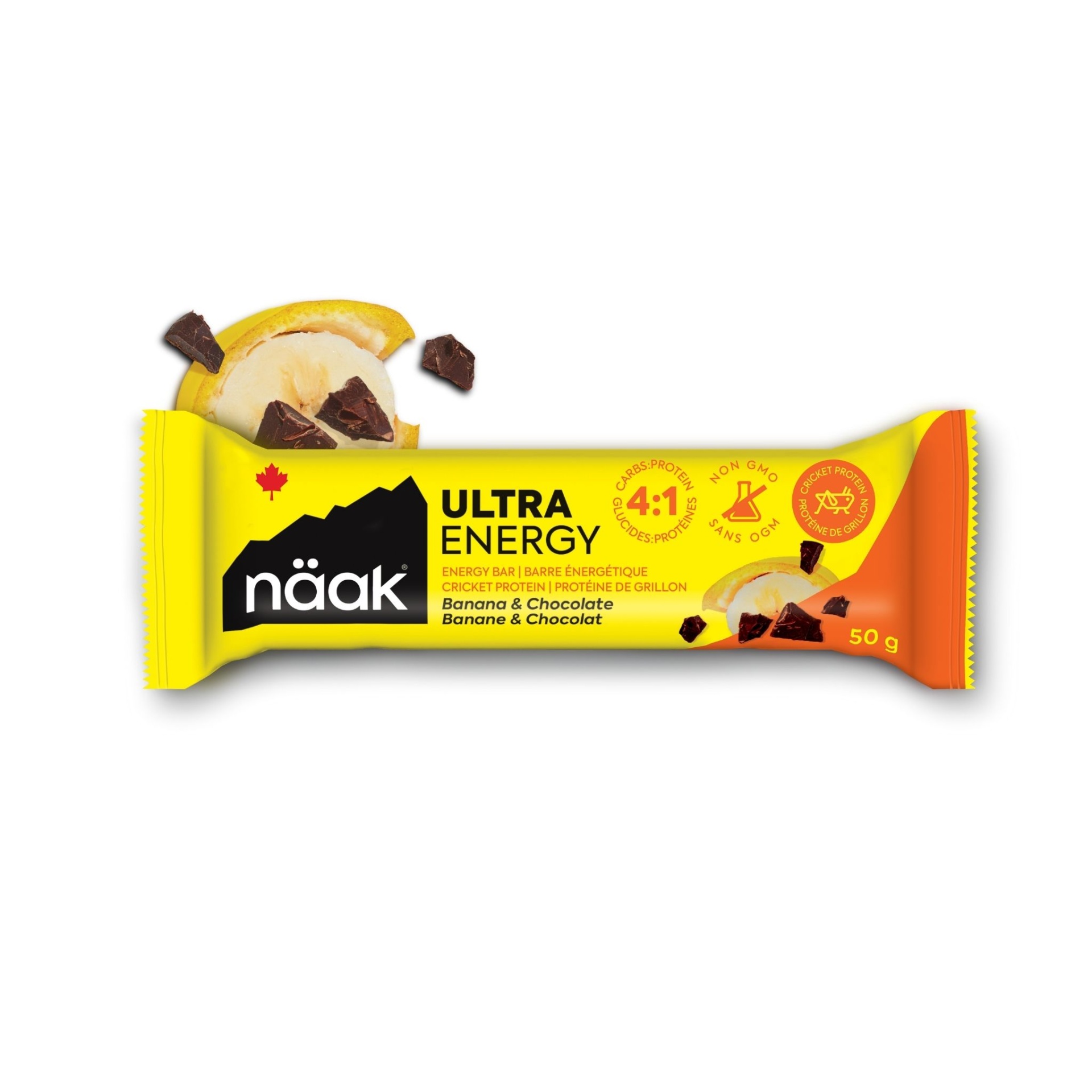 Barra energética näak Ultra Energy Banana & Chocolate