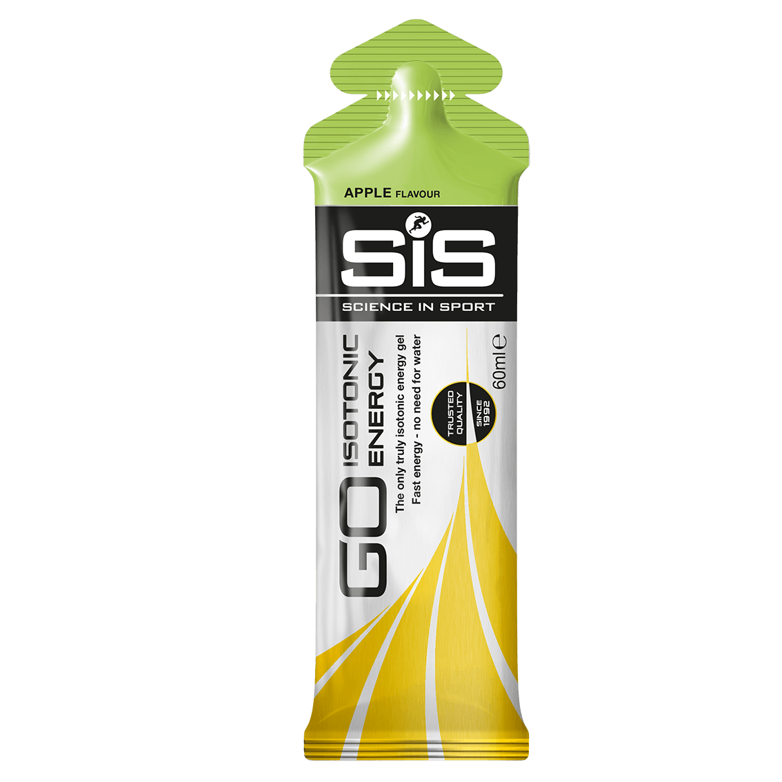 Gel energético isotónico SiS GO Energy sabor maçã, embalagem 60 ml