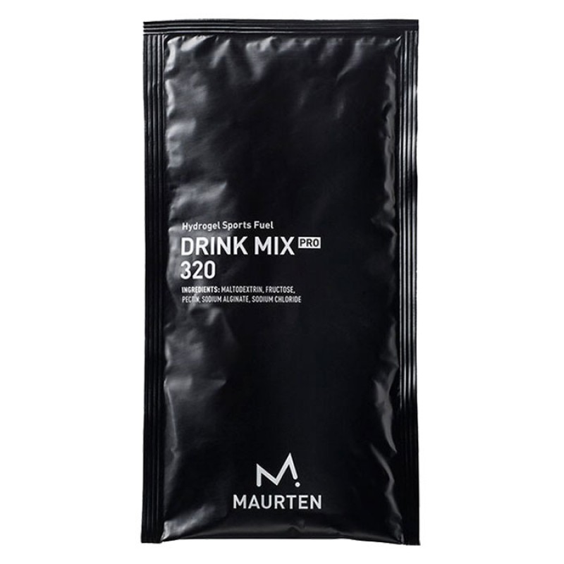 Pacote preto com texto branco DRINK MIX PRO 320 da marca MAURTEN