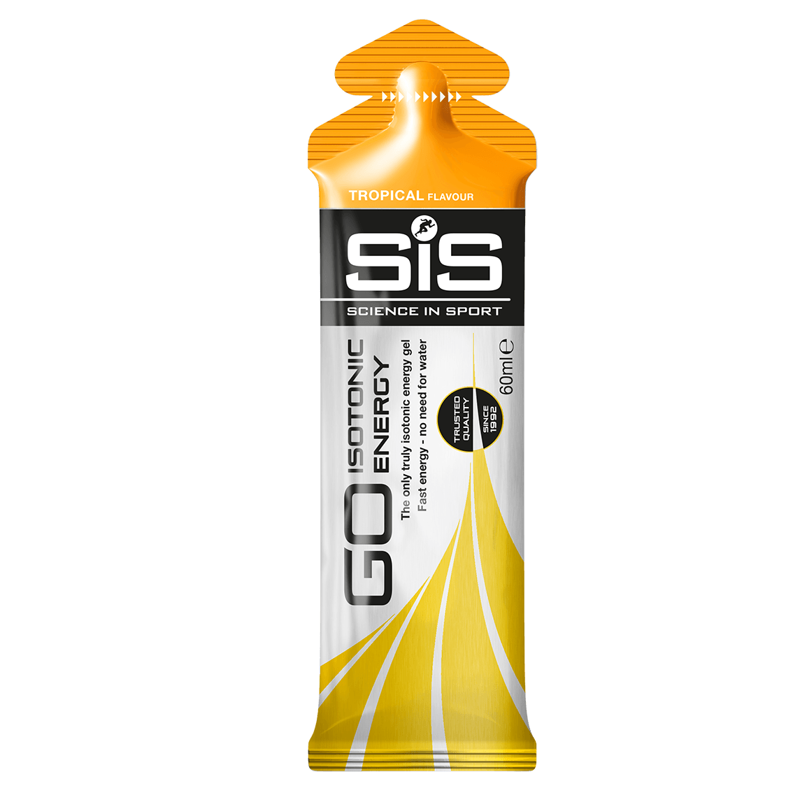 Frasco de gel energético isotónico SiS sabor tropical