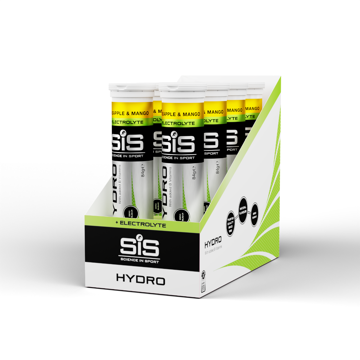 Pacote de tubos SiS Hydro Electrolyte sabor Apple & Mango