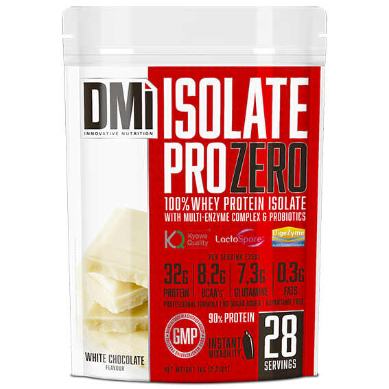Embalagem de suplemento whey protein isolate sabor white chocolate