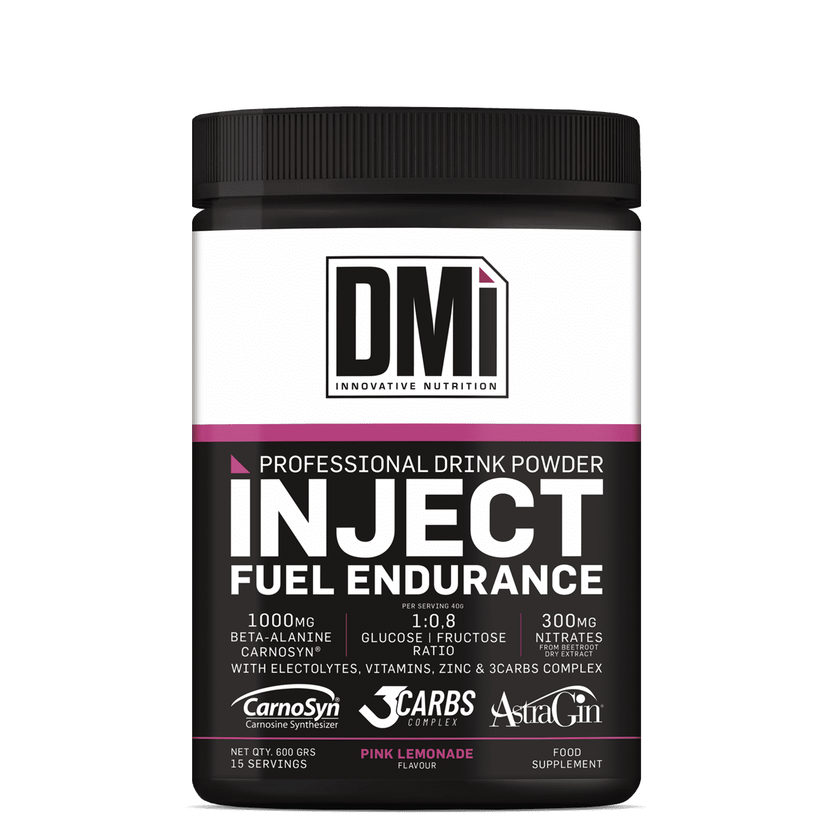 Embalagem de pó para bebida profissional INJECT FUEL ENDURANCE sabor Pink Lemonade