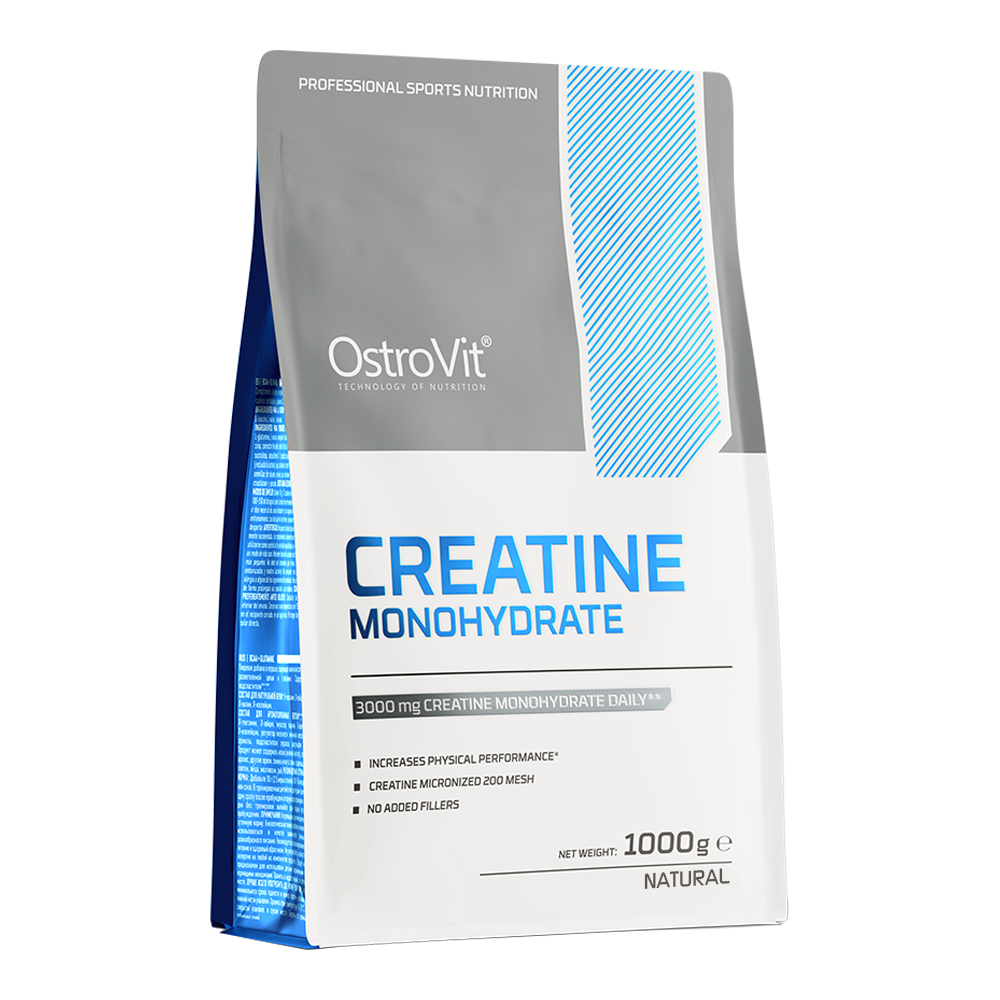 Embalagem de suplemento OstroVit Creatine Monohydrate 1000g
