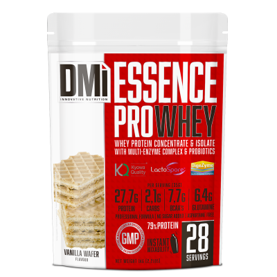 Pacote de suplemento DMi ESSENCE PROWHEY sabor Vanilla Wafer