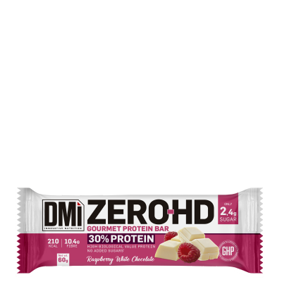 Barra proteica Gourmet Zero HD sabor Framboesa com Chocolate Branco