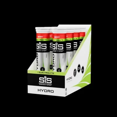 Caixa de comprimidos efervescentes SiS Hydro Berry para reidratação