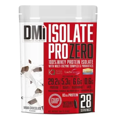 Embalagem de suplemento whey protein isolado sabor Milk Chocolate