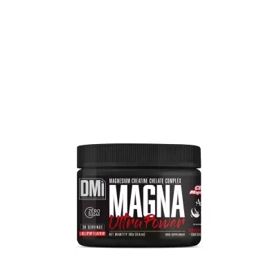 Embalagem preta de suplemento alimentar MAGNA Ultra Power com tampa preta