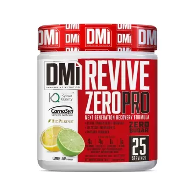 Embalagem do suplemento DMi Revive Zero Pro sabor Lemon Lime