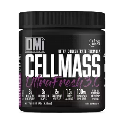 Frasco preto de suplemento alimentar CELL MASS Ultra Fresh 3.0.