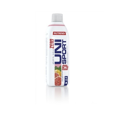 Garrafa de bebida desportiva NUTREND UNI SPORT ZERO com imagem de toranja