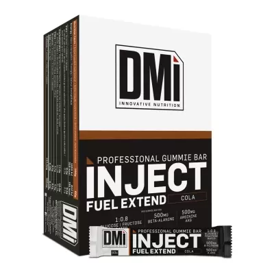 Caixa e barra de goma DMi INJECT FUEL EXTEND sabor cola