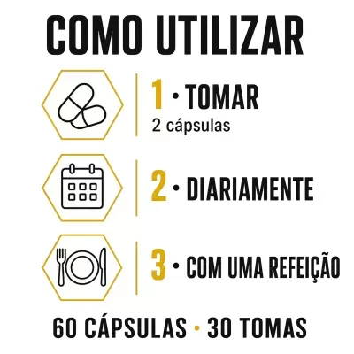 Instruções sobre como usar cápsulas em português com texto e ícones em fundo branco.