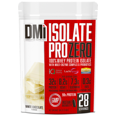 Embalagem de suplemento whey protein isolate sabor white chocolate