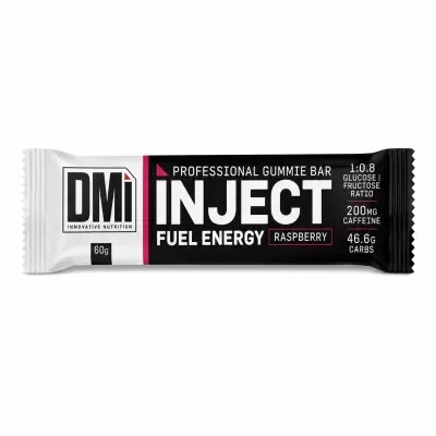 Barra energética DMi INJECT sabor raspberry com 60g