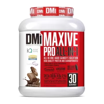 Recipiente de suplemento DMi Maxive Pro All-In-1 sabor Chocolate de Leite