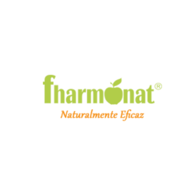 Logótipo da marca fharmONat com texto Naturalmente Eficaz