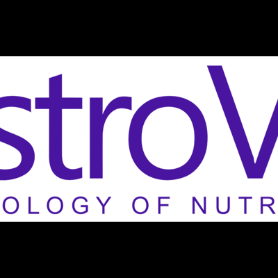 Logótipo roxo da OstroVit com o texto TECHNOLOGY OF NUTRITION