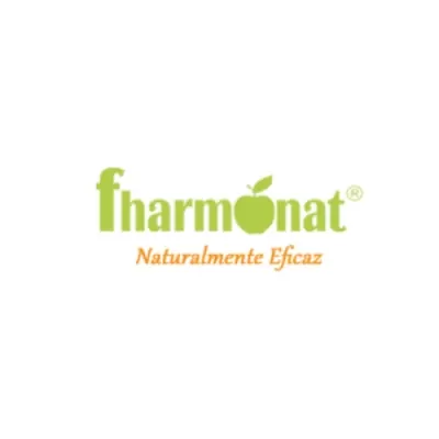 Logótipo fharmonat com texto Naturalmente Eficaz