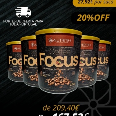Latas de café Focus NUTRITE+ com desconto e portes grátis