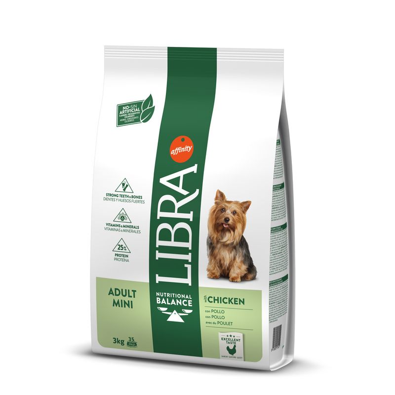 Libra Dog Adult Mini - Frango Saco de alimento para cães Libra Adult Mini sabor frango