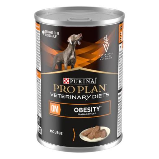 Pro Plan VD OM Obesity Management - Alimento em patê para cão com excesso de peso Lata de comida húmida para cães PURINA PRO PLAN VETERINARY DIETS OM OBESITY MANAGEMENT mousse