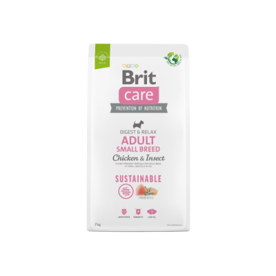 Pacote branco de ração para cães Brit Care Adult Small Breed