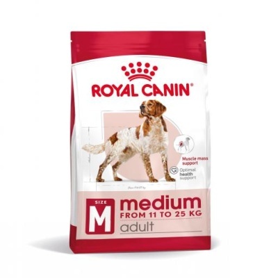Pacote de ração Royal Canin medium para cães adultos