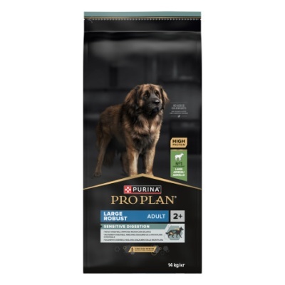 Saco de ração para cães Purina Pro Plan Large Robust Adult 2+ Sensitive Digestion 14 kg