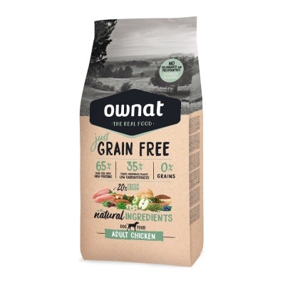 Saco de ração Ownat Just Grain Free Adult Chicken