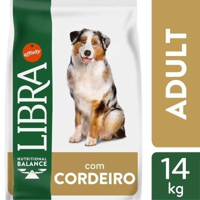 Saco de ração para cães Libra Nutritional Balance com cordeiro 14 kg