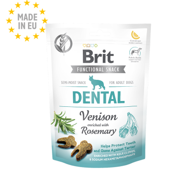 Embalagem de snack dental para cães sabor veado alecrim