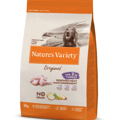 Saco de ração para cães Nature's Variety Original 10 kg