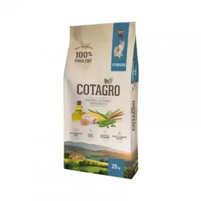 Pacote de alimento para gatos COTAGRO 20 kg