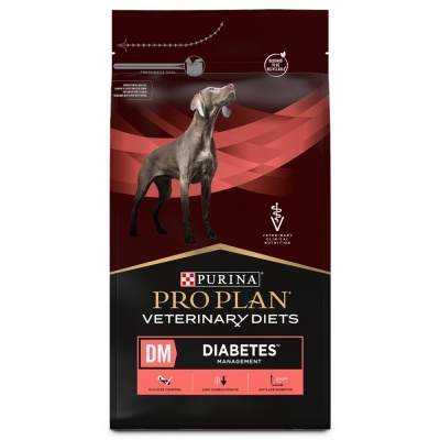 Saco de ração Purina Pro Plan Veterinary Diets DM Diabetes Management para cães
