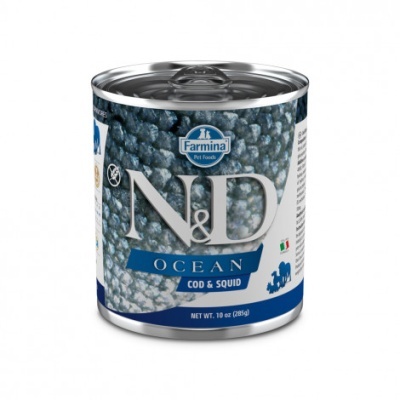 Lata Farmina N&D Ocean Cod & Squid 285g