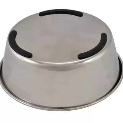 Taça de cão em metal inoxidável com revestimento antiderrapante