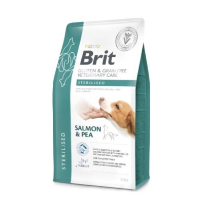 Pacote de ração para cães Brit Salmon & Pea para cães esterilizados