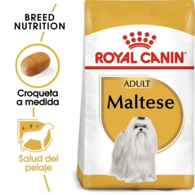Embalagem de ração Royal Canin para cães Maltês