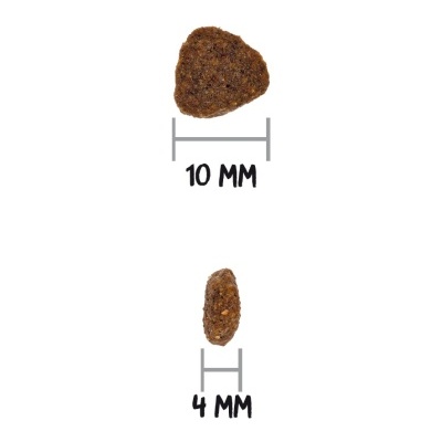 ração para animais castanho escuro triangular 10 mm largura 4 mm espessura