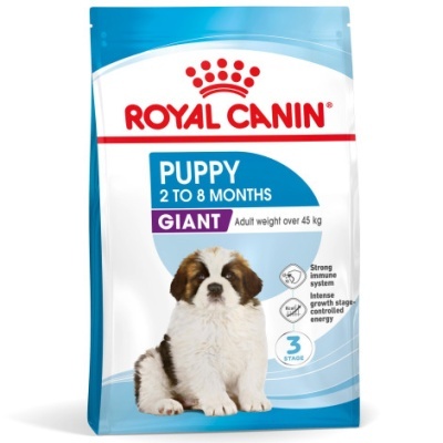 Embalagem de ração Royal Canin Puppy Giant para cães jovens de grande porte
