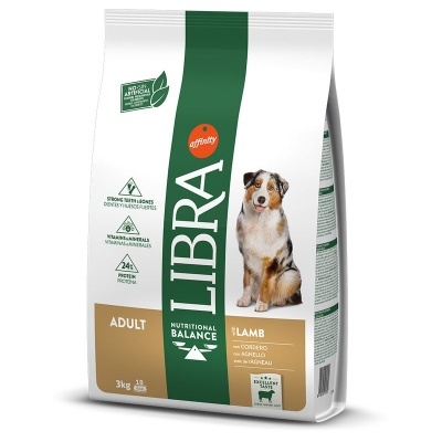 Saco de ração para cães Adulto Affinity Libra Nutritional Balance com cordeiro