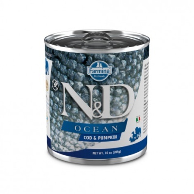 Lata de comida para animais Farmina N&D Ocean bacalhau e abóbora
