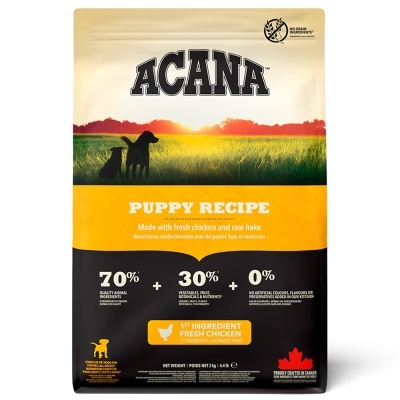 Embalagem de ração para cachorros ACANA Puppy Recipe 2,72 kg